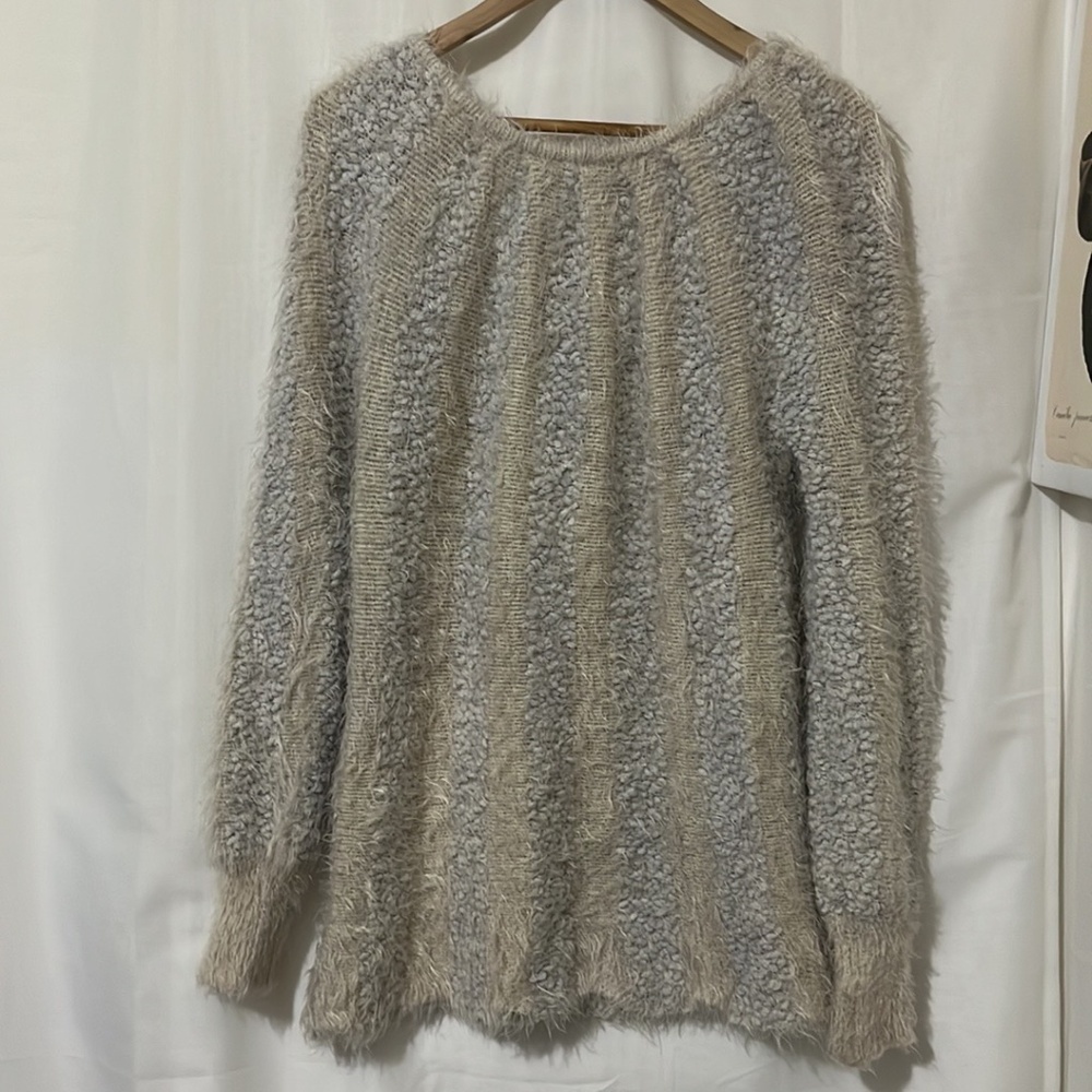 QED London Soft Long Sleeve Rounded Neck Sweater - Picture 5 of 5